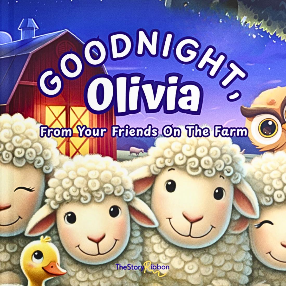 Personalized Farm Animal Bedtime Story - Custom Goodnight Book for Toddlers