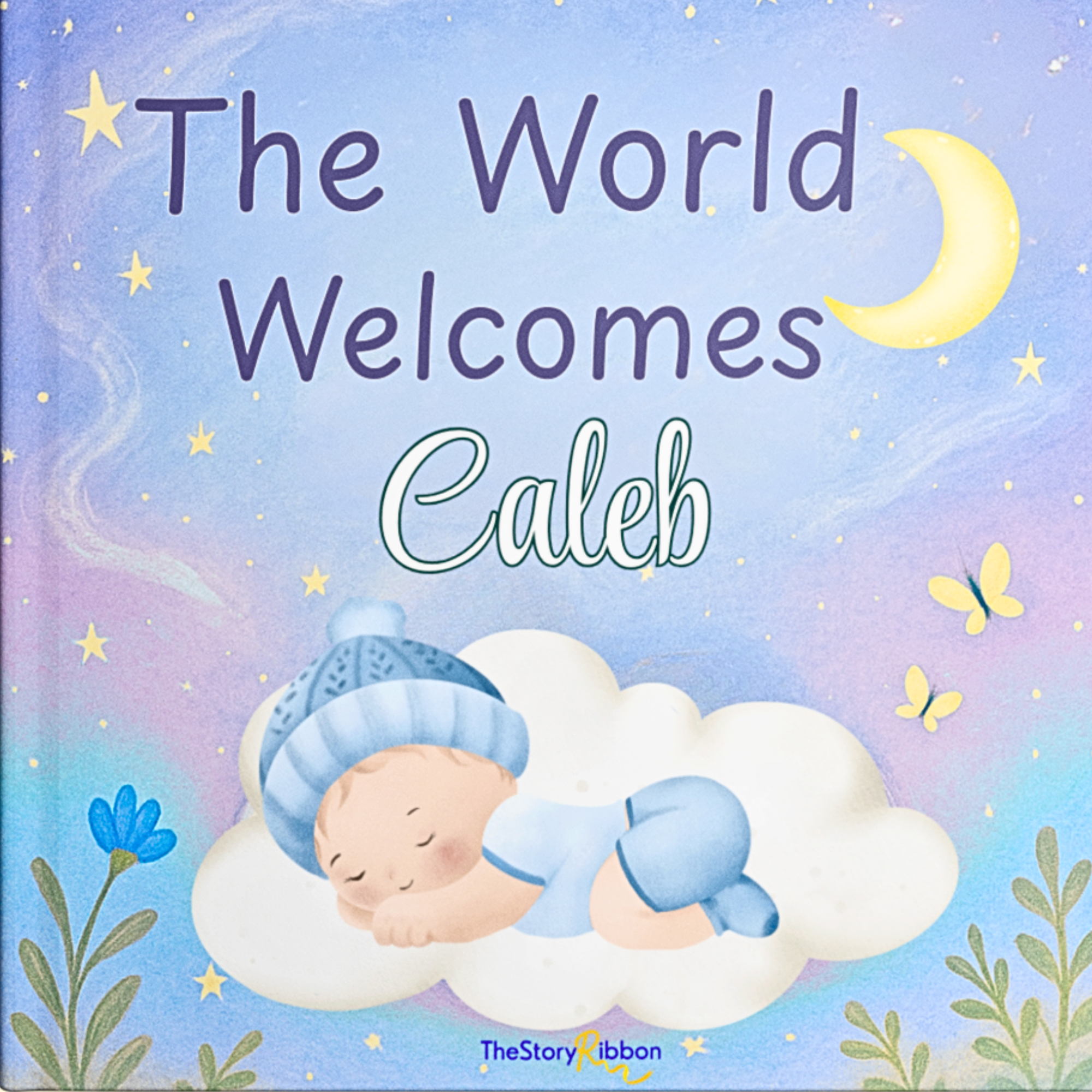 Book cover with a baby illustration and text &