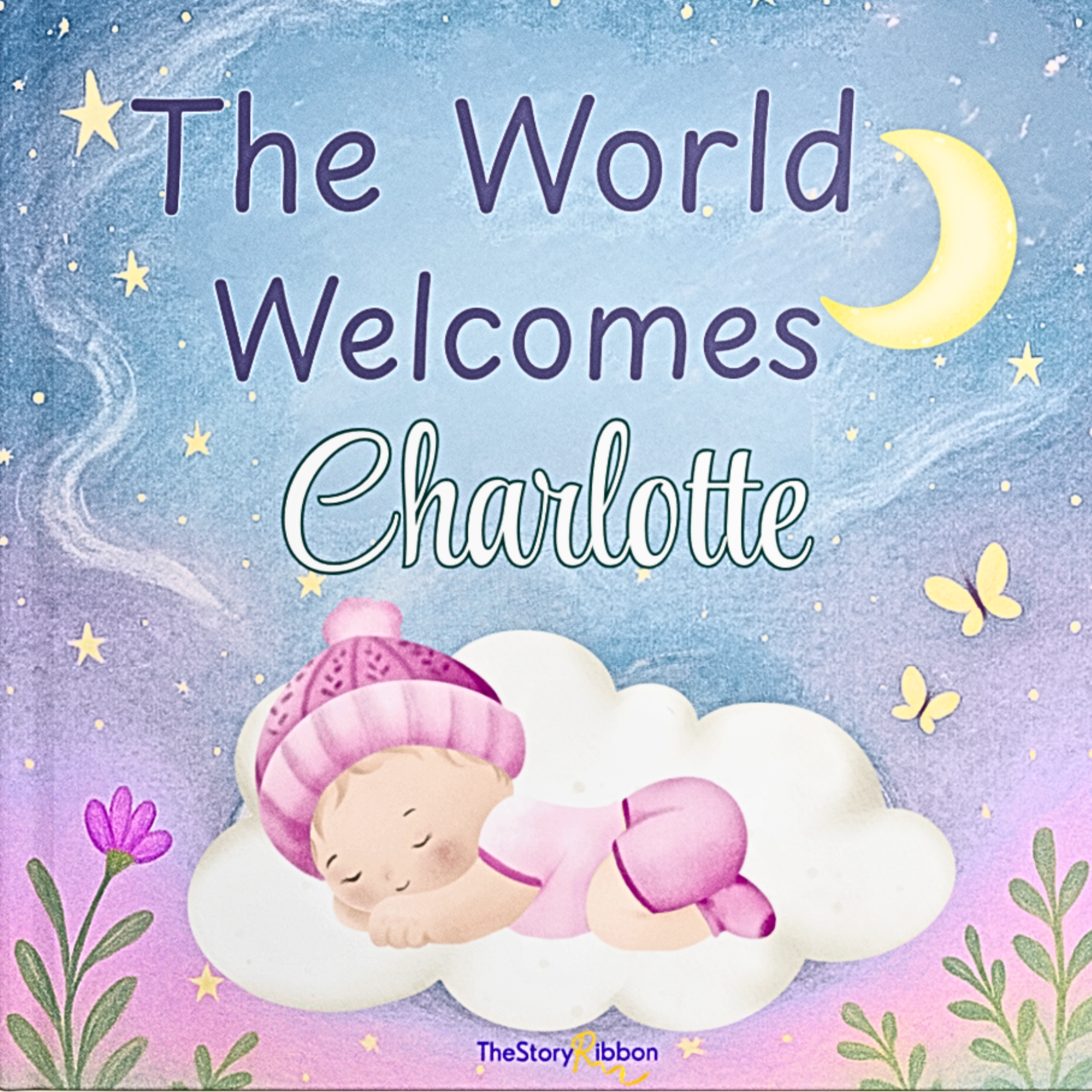 Book cover with a baby illustration and text &