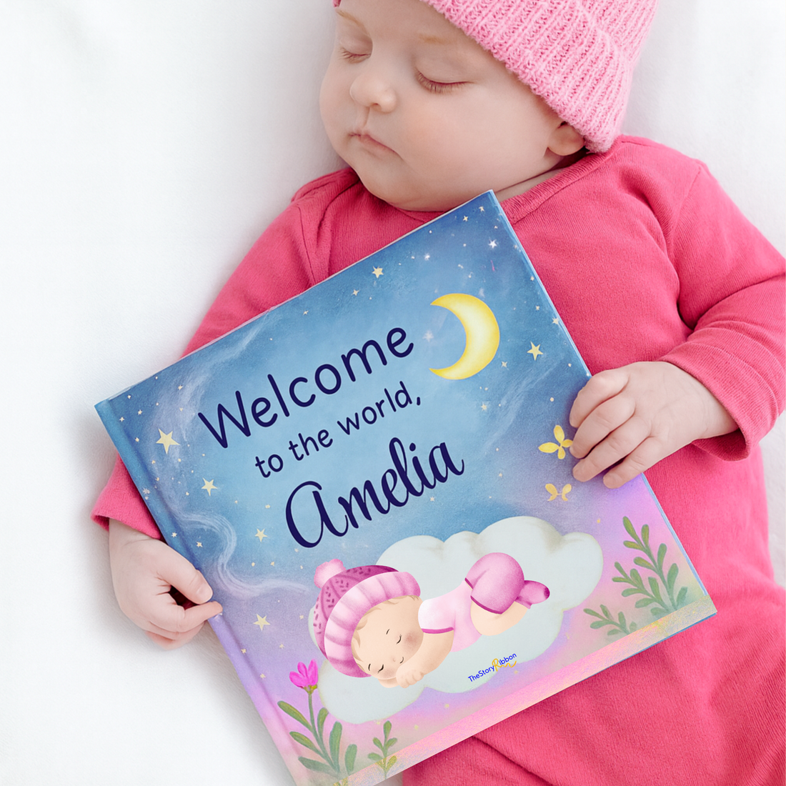 Baby holding a personalized children&