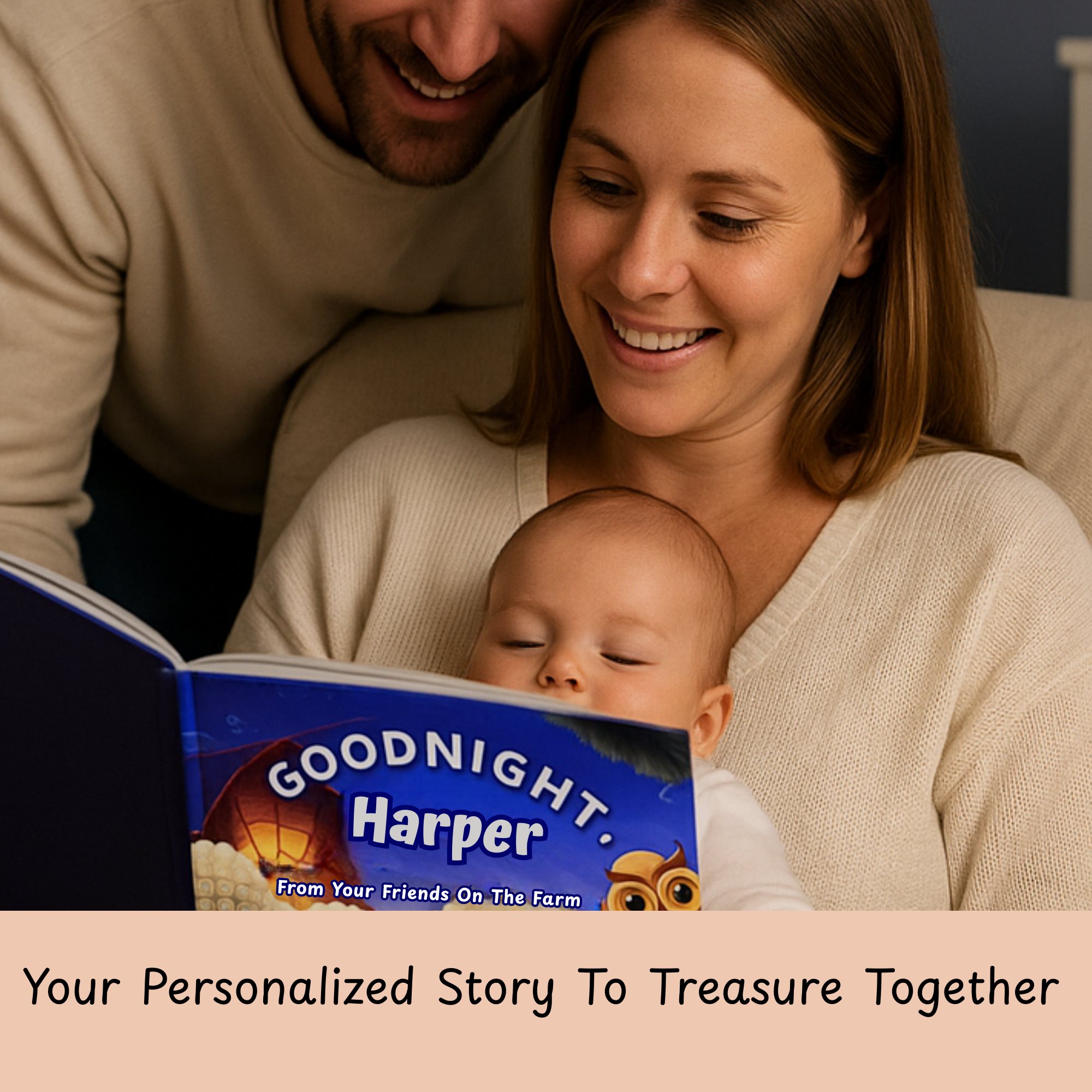 Personalized Farm Animal Bedtime Story - Custom Goodnight Book for Toddlers