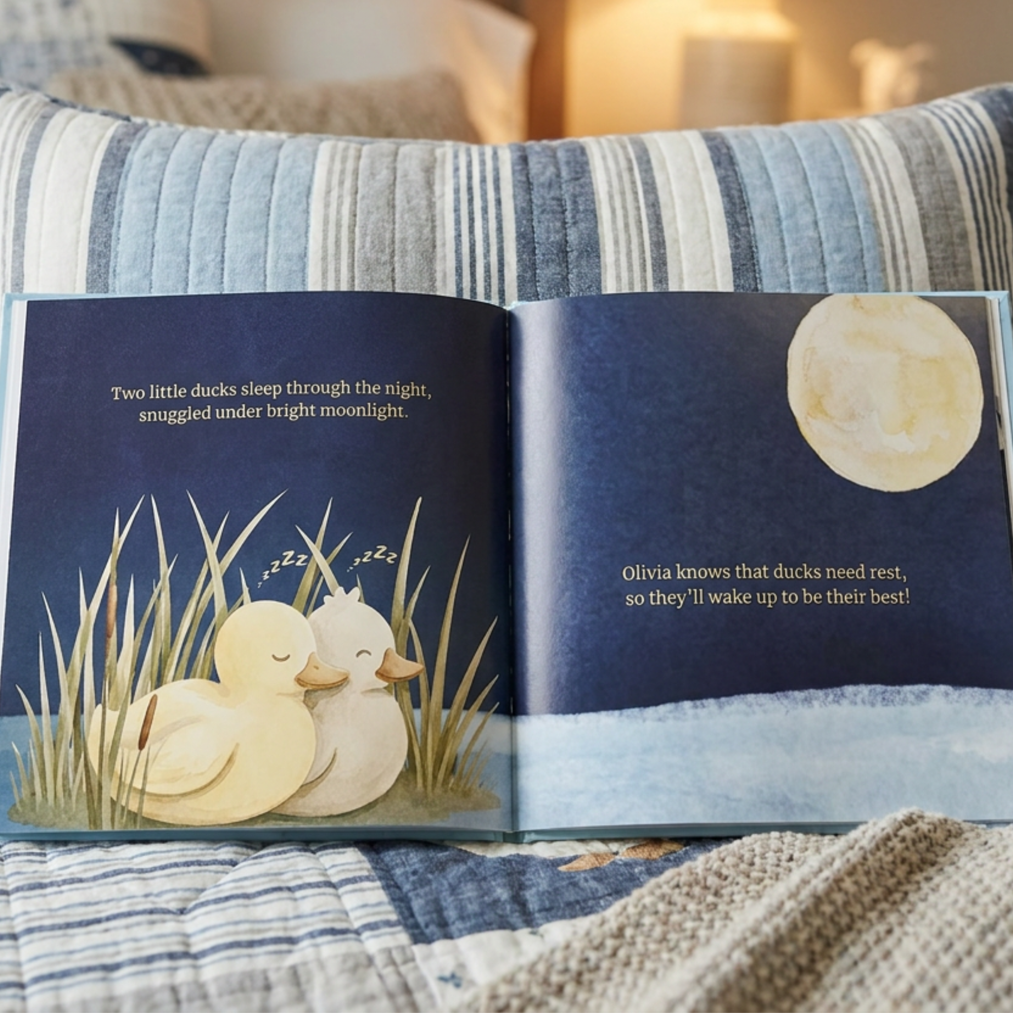 Personalized Duck Bedtime Story for Toddlers & Preschoolers