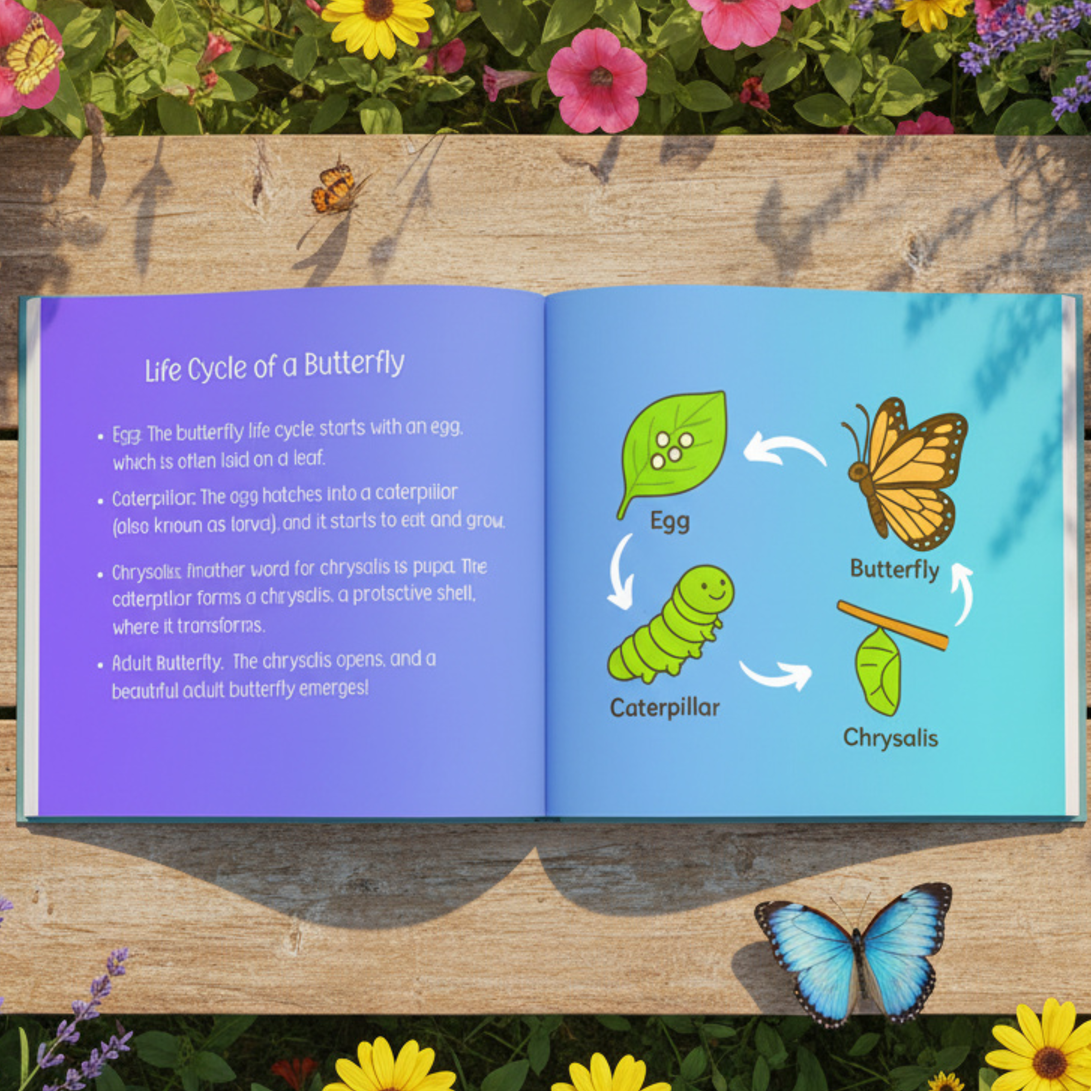 Butterfly Book for Kids Ages 3-7