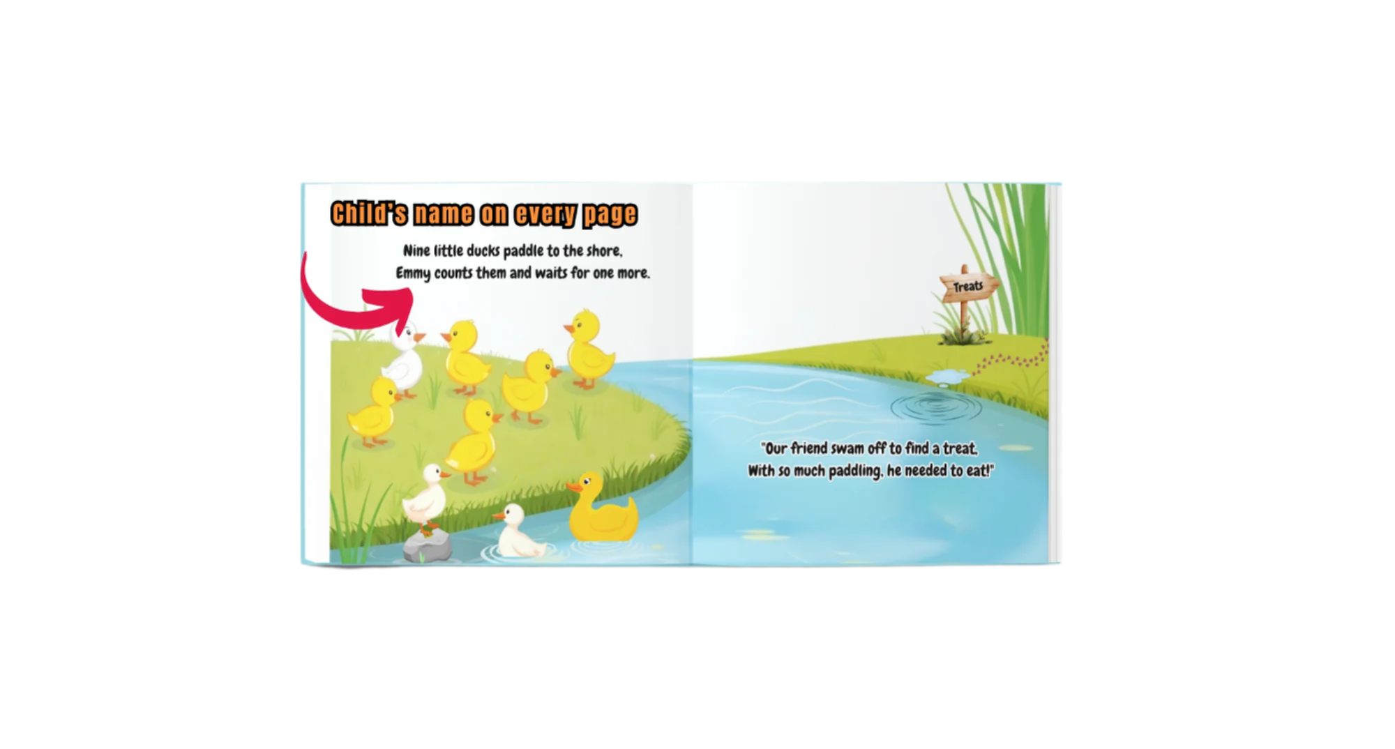 Personalized Counting Duck Story