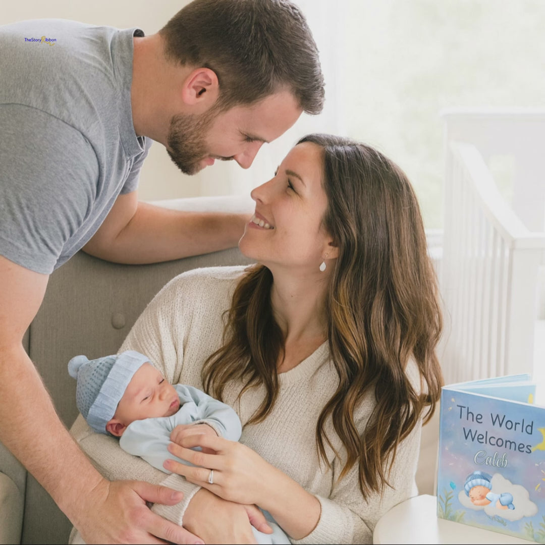 Personalized Newborn Baby Book – Custom Keepsake for New Moms