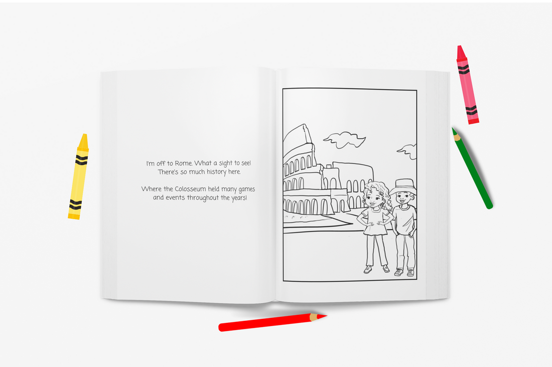 World Travel Coloring Book for Kids – Educational Rhyming Storybook (Ages 4–8)