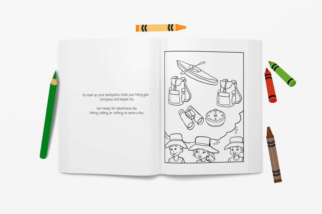 National Parks Coloring Book for Kids – Educational Travel Adventure Story