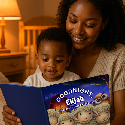 Personalized Farm Animal Bedtime Story - Custom Goodnight Book for Toddlers