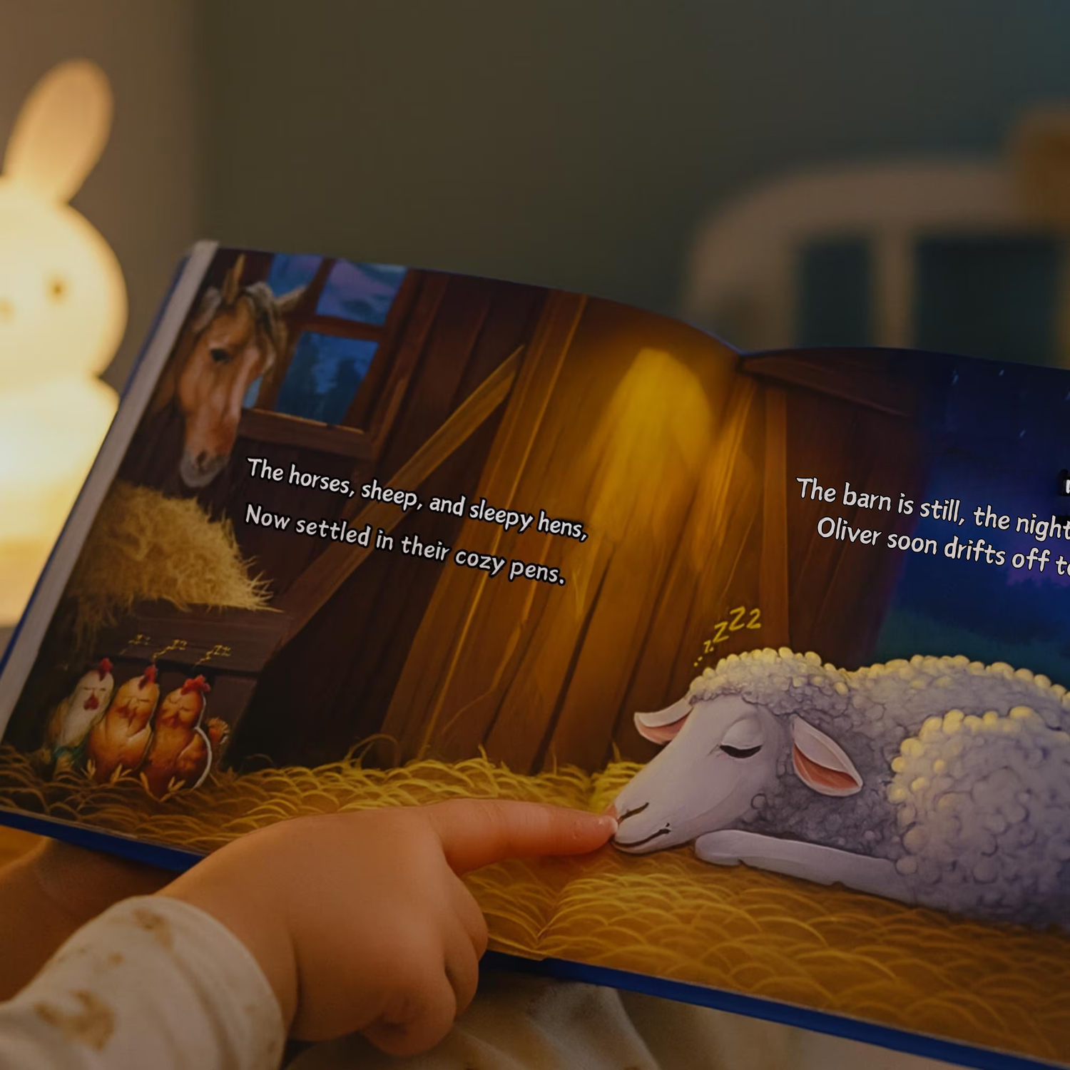 Personalized Farm Animal Bedtime Story - Custom Goodnight Book for Toddlers