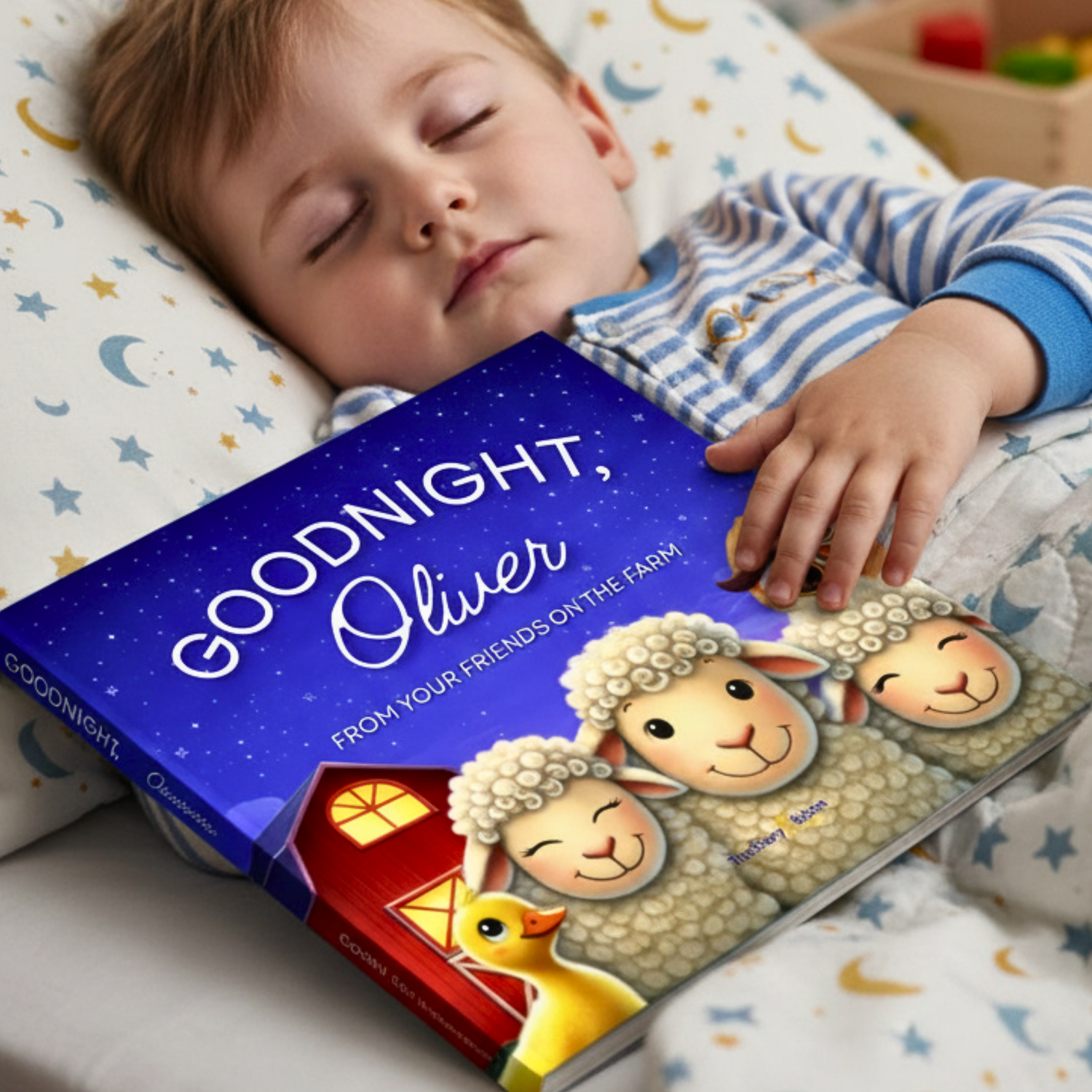 Personalized Farm Animal Bedtime Story - Custom Goodnight Book for Toddlers