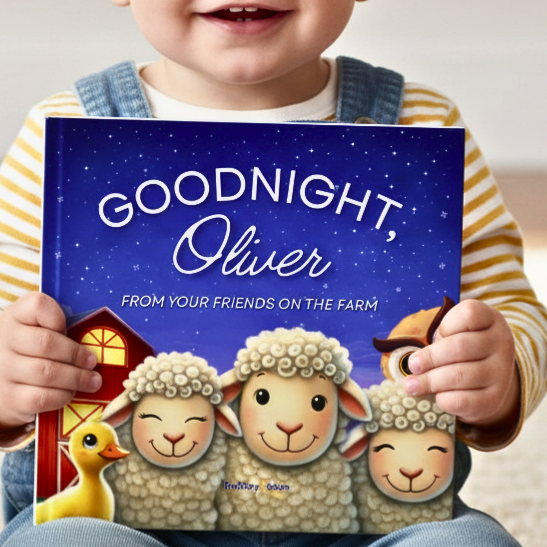 Personalized Farm Animal Bedtime Story - Custom Goodnight Book for Toddlers