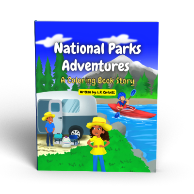 National Parks Coloring Book for Kids – Educational Travel Adventure Story