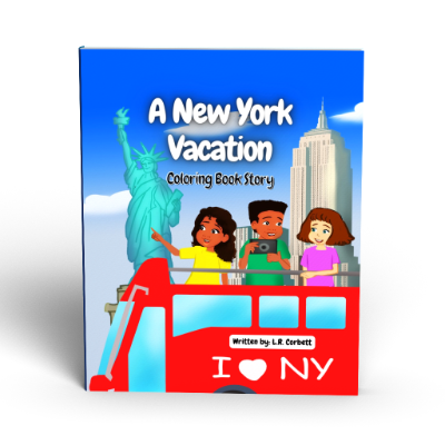 A New York Vacation: Coloring Book Story