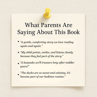 Personalized Counting Bedtime Story - Duck Adventure Book for Toddlers