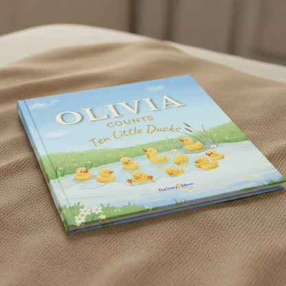 Personalized Counting Bedtime Story - Duck Adventure Book for Toddlers