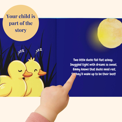 Personalized Counting Bedtime Story - Duck Adventure Book for Toddlers
