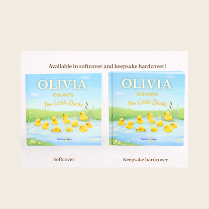 Personalized Counting Bedtime Story - Duck Adventure Book for Toddlers