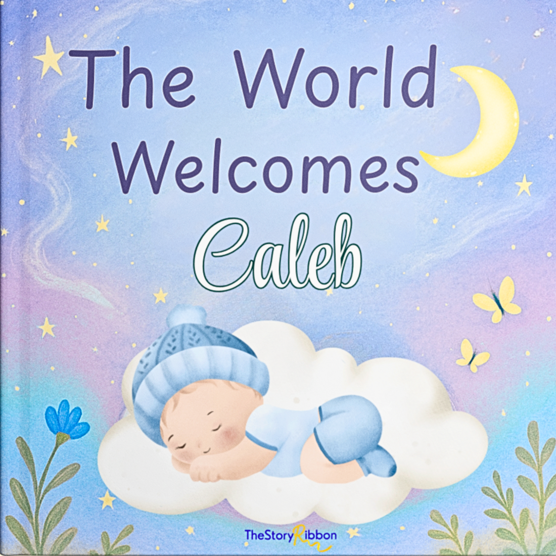 Book cover with a baby illustration and text &