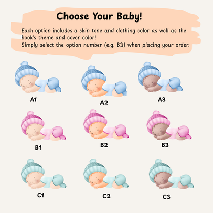 Welcome to the World Personalized Baby Book - Custom Keepsake for Expecting Parents