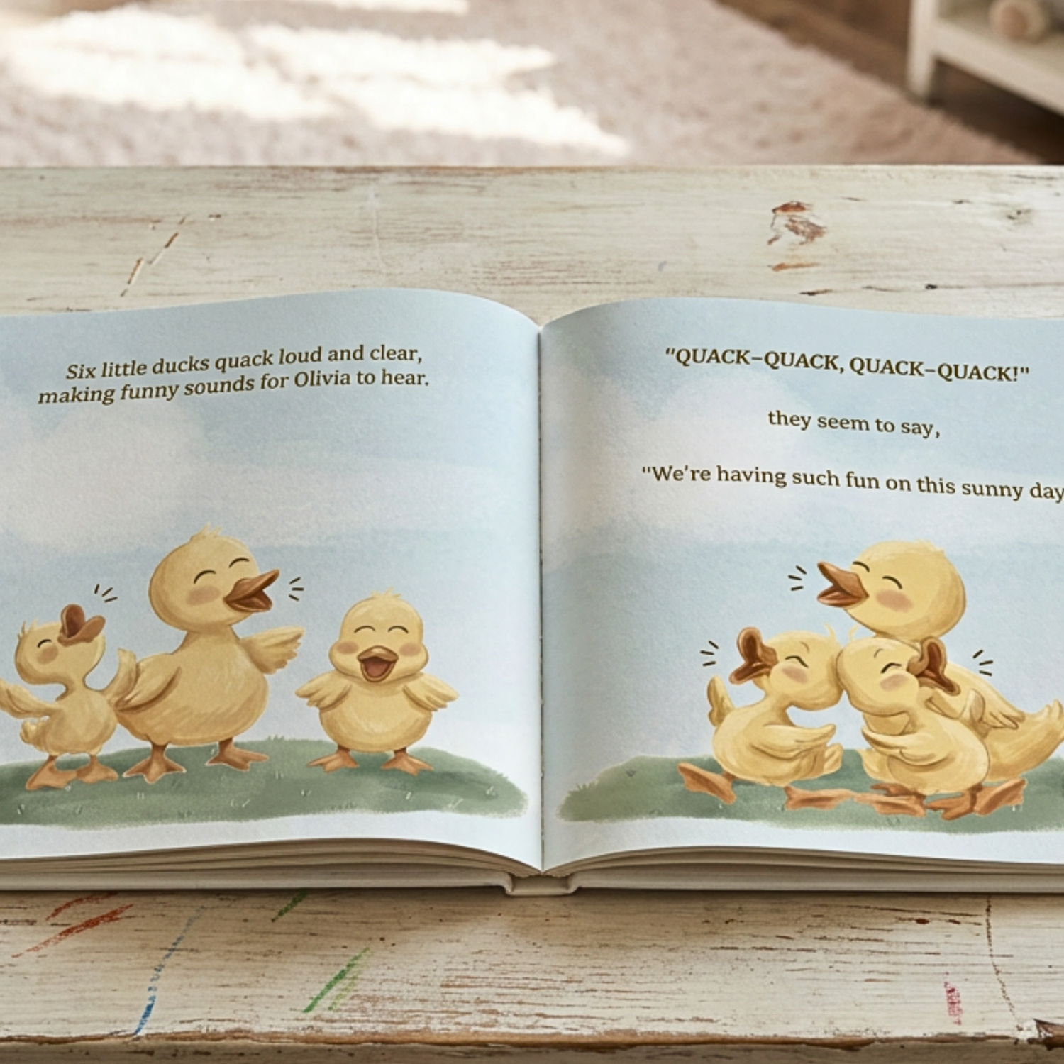 Personalized Duck Bedtime Story for Toddlers &amp; Preschoolers