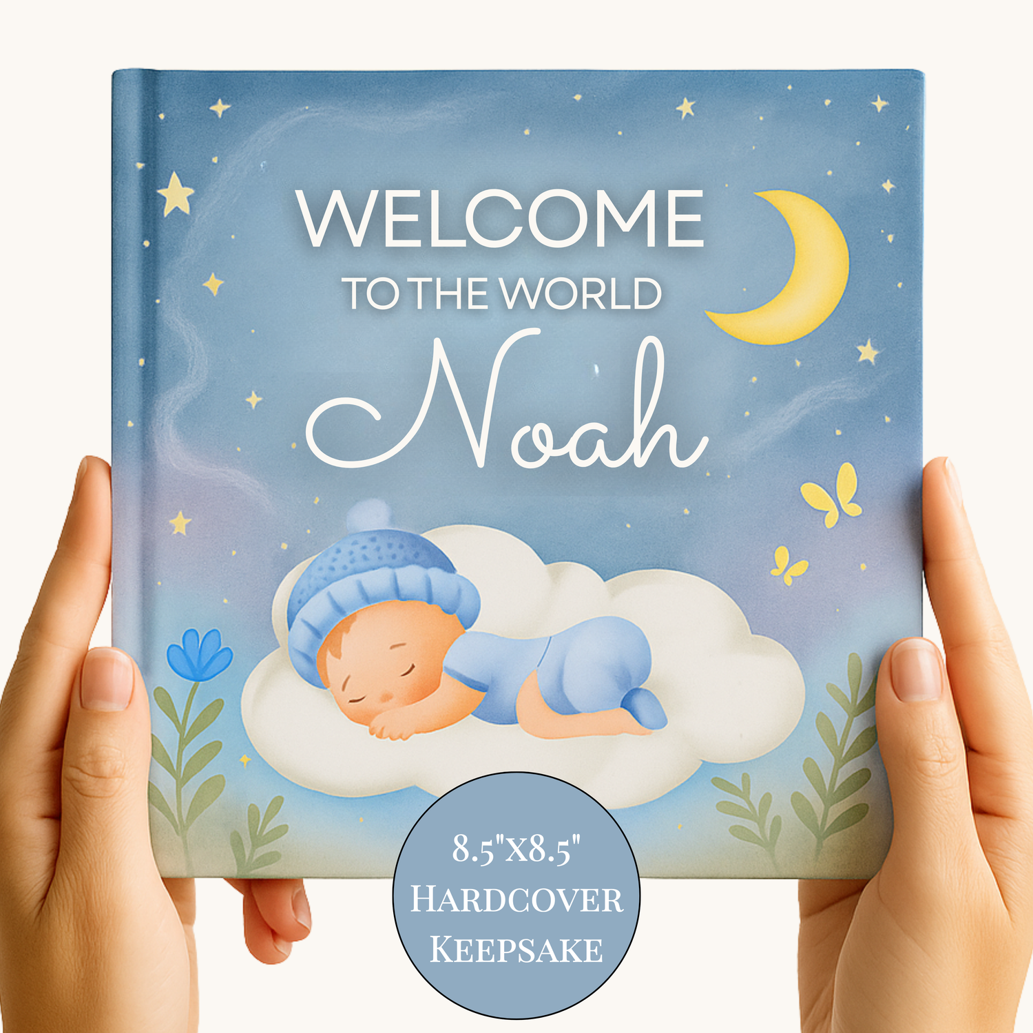 Welcome to the World Personalized Baby Book - Custom Keepsake for Expecting Parents