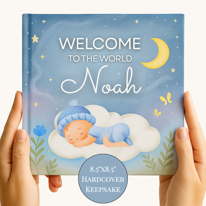Welcome to the World Personalized Baby Book - Custom Keepsake for Expecting Parents