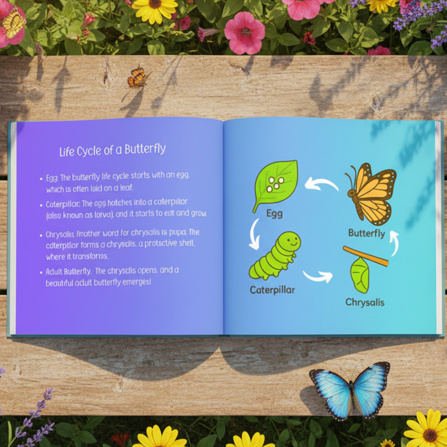 Butterfly Book for Kids Ages 3-7