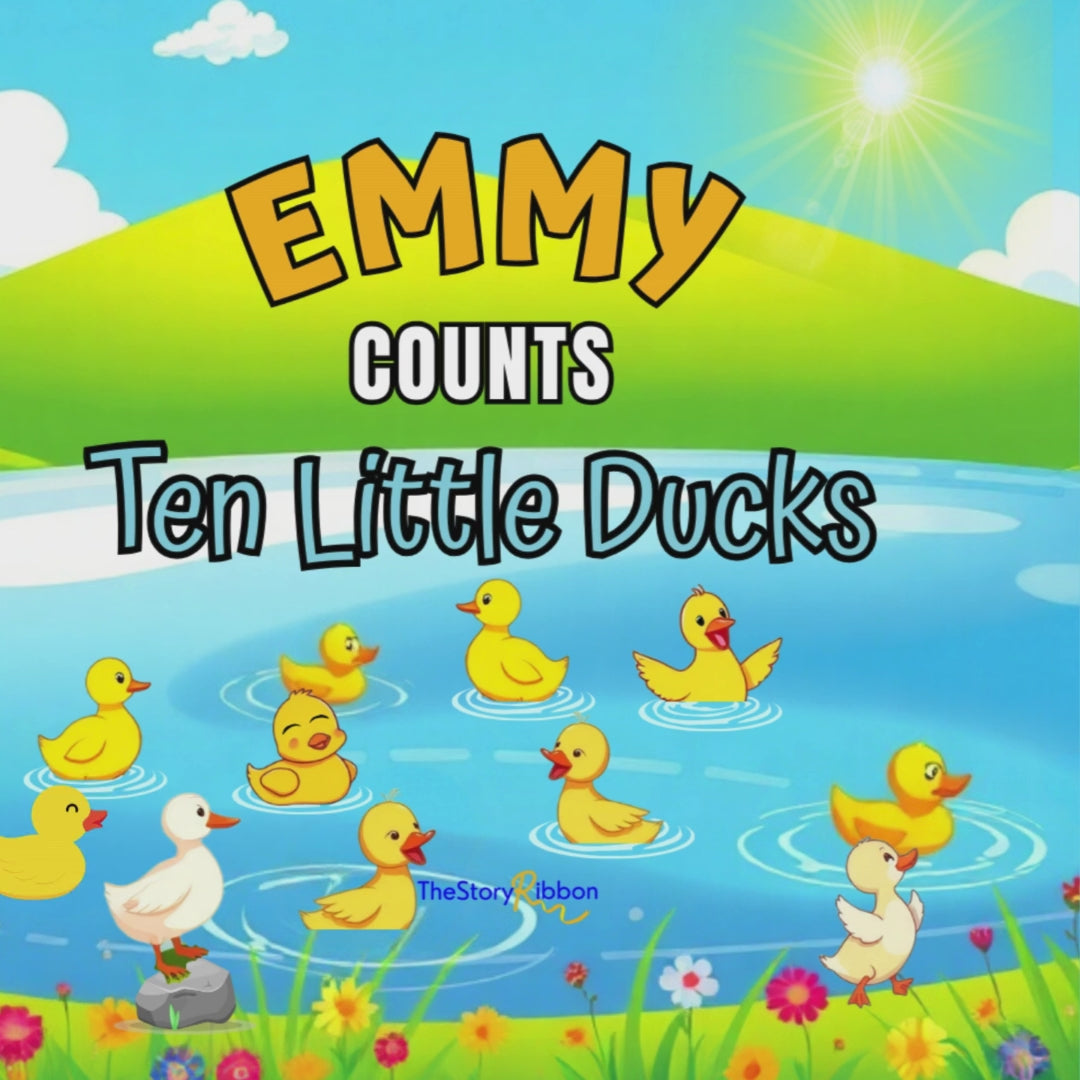 Personalized Counting Bedtime Story - Duck Adventure Book for Toddlers